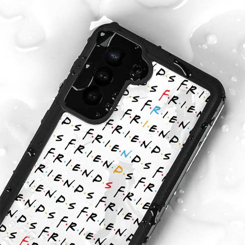 Warner Bros FRIENDS Pattern Galaxy S23 Waterproof Case