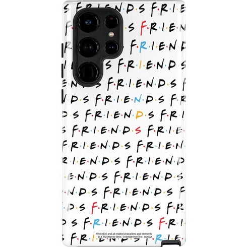 Warner Bros FRIENDS Pattern Galaxy S24 Ultra Impact Case