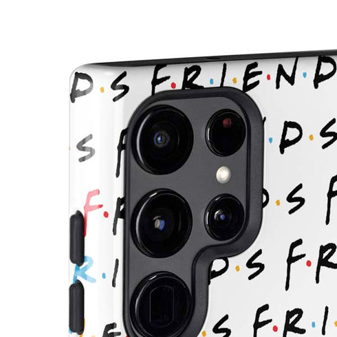 Warner Bros FRIENDS Pattern Galaxy S24 Ultra Impact Case