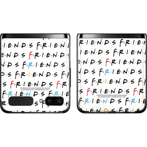 Warner Bros FRIENDS Pattern Galaxy Z Flip Skin