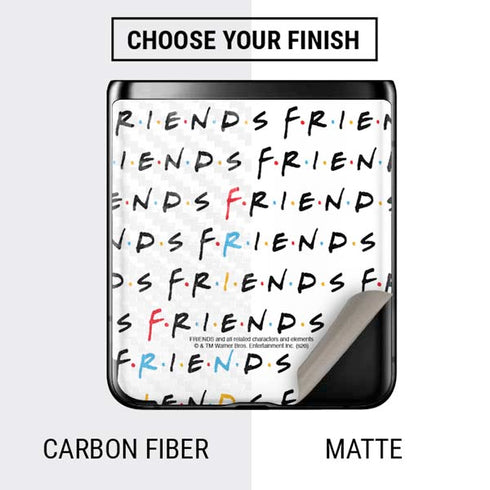 Warner Bros FRIENDS Pattern Galaxy Z Flip Skin