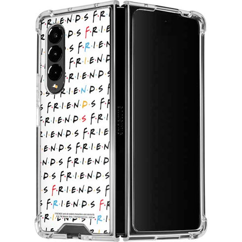Warner Bros FRIENDS Pattern Galaxy Z Fold4 5G Clear Case