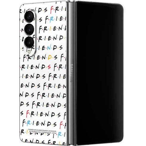 Warner Bros FRIENDS Pattern Galaxy Z Fold4 5G Skin