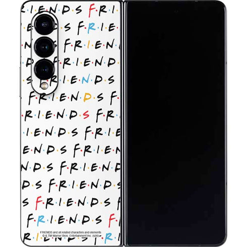 Warner Bros FRIENDS Pattern Galaxy Z Fold4 5G Skin