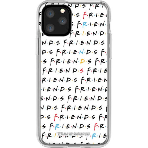 Warner Bros FRIENDS Pattern iPhone 11 Pro Clear Case