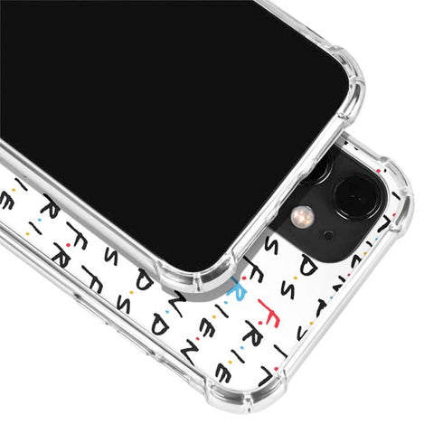Warner Bros FRIENDS Pattern iPhone 12 Clear Case