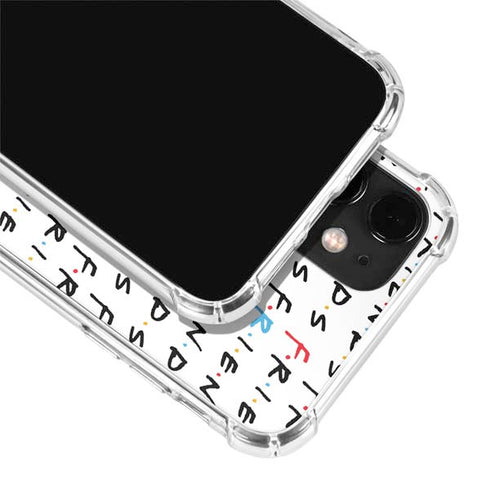 Warner Bros FRIENDS Pattern iPhone 12 Mini Clear Case