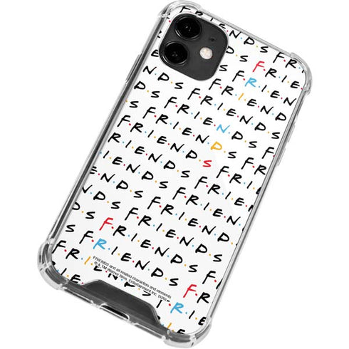 Warner Bros FRIENDS Pattern iPhone 12 Mini Clear Case