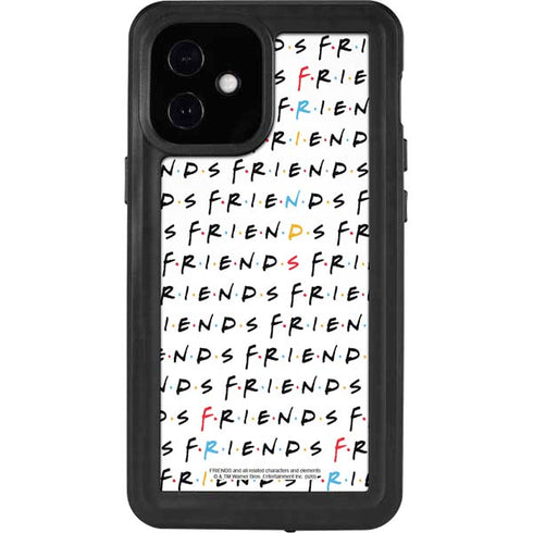 Warner Bros FRIENDS Pattern iPhone 12 Mini Waterproof Case