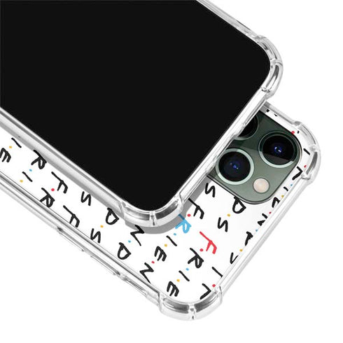 Warner Bros FRIENDS Pattern iPhone 12 Pro Clear Case