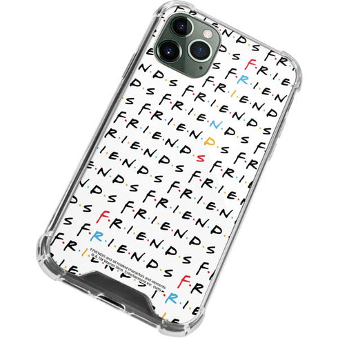 Warner Bros FRIENDS Pattern iPhone 12 Pro Clear Case