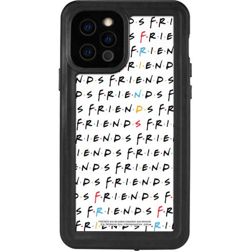 Warner Bros FRIENDS Pattern iPhone 12 Pro Waterproof Case