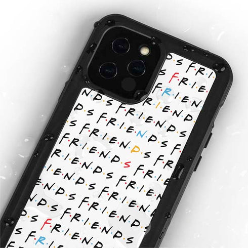 Warner Bros FRIENDS Pattern iPhone 12 Pro Waterproof Case