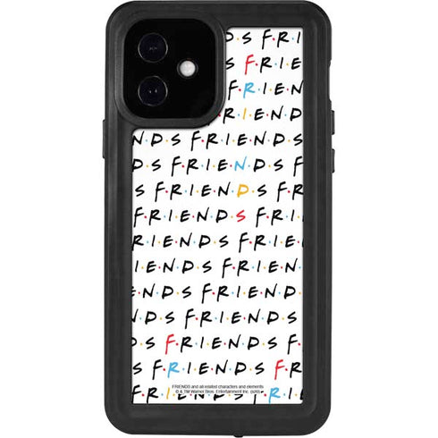 Warner Bros FRIENDS Pattern iPhone 12 Waterproof Case