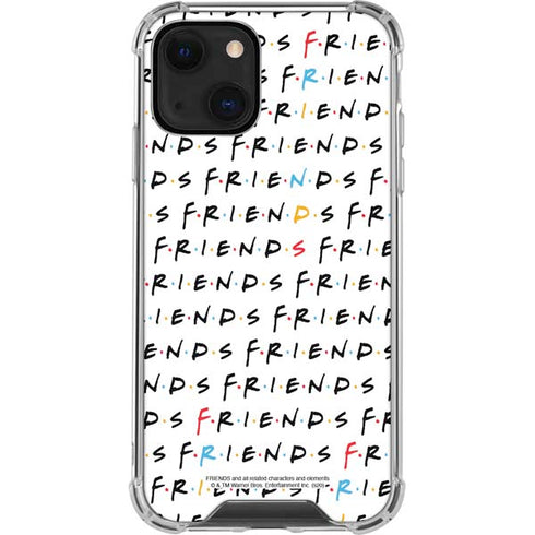 Warner Bros FRIENDS Pattern iPhone 13 Clear Case