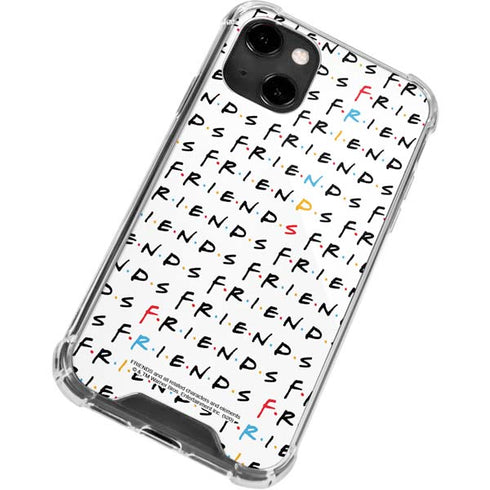 Warner Bros FRIENDS Pattern iPhone 13 Clear Case