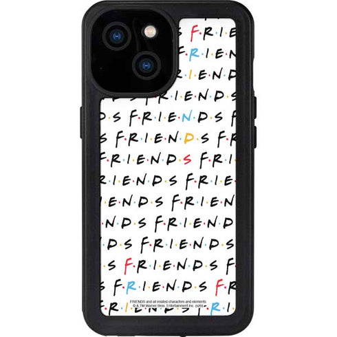 Warner Bros FRIENDS Pattern iPhone 13 Mini Waterproof Case