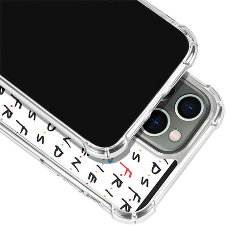 Warner Bros FRIENDS Pattern iPhone 13 Pro Clear Case
