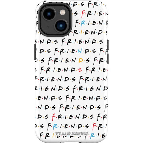 Warner Bros FRIENDS Pattern iPhone 14 Plus Impact Case