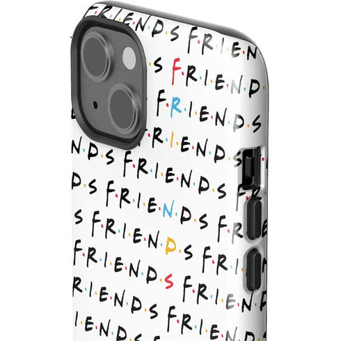 Warner Bros FRIENDS Pattern iPhone 14 Plus Impact Case
