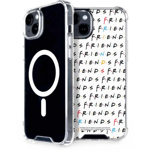 Warner Bros FRIENDS Pattern iPhone 15 Plus MagSafe Case