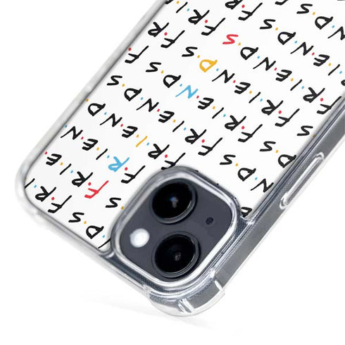 Warner Bros FRIENDS Pattern iPhone 15 Plus MagSafe Case