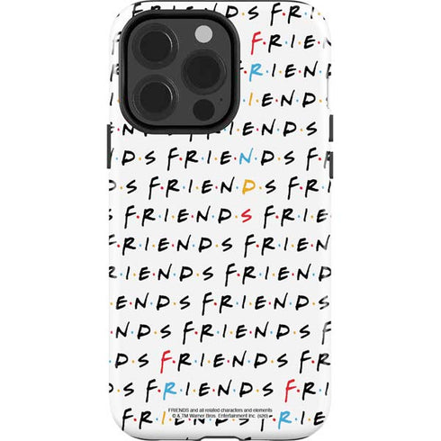 Warner Bros FRIENDS Pattern iPhone 15 Pro Impact Case