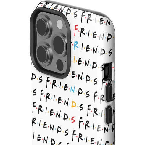 Warner Bros FRIENDS Pattern iPhone 15 Pro Impact Case