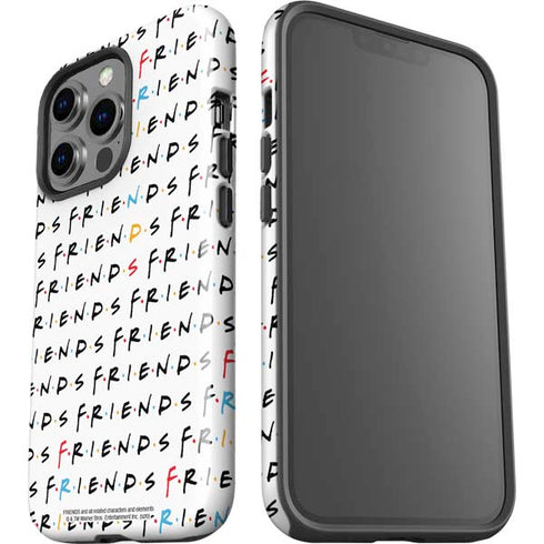 Warner Bros FRIENDS Pattern iPhone 15 Pro Impact Case