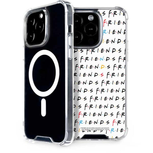 Warner Bros FRIENDS Pattern iPhone 15 Pro MagSafe Case