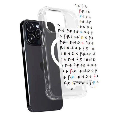 Warner Bros FRIENDS Pattern iPhone 15 Pro MagSafe Case