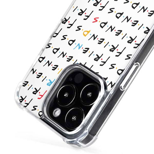 Warner Bros FRIENDS Pattern iPhone 15 Pro MagSafe Case