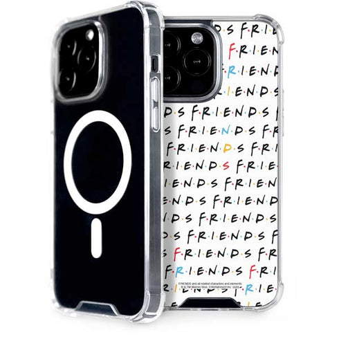 Warner Bros FRIENDS Pattern iPhone 15 Pro Max MagSafe Case