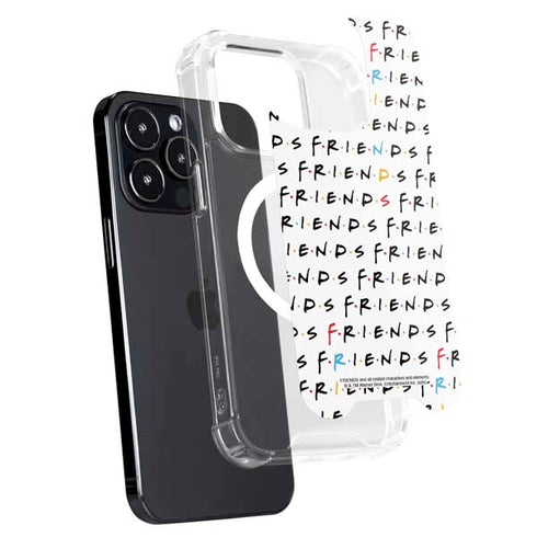 Warner Bros FRIENDS Pattern iPhone 15 Pro Max MagSafe Case