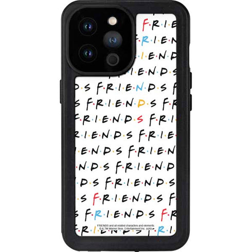 Warner Bros FRIENDS Pattern iPhone 14 Pro Max Waterproof Case