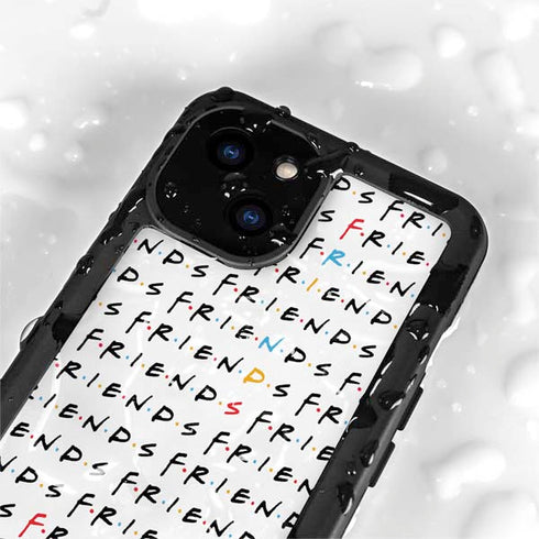 Warner Bros FRIENDS Pattern iPhone 15 Waterproof Case