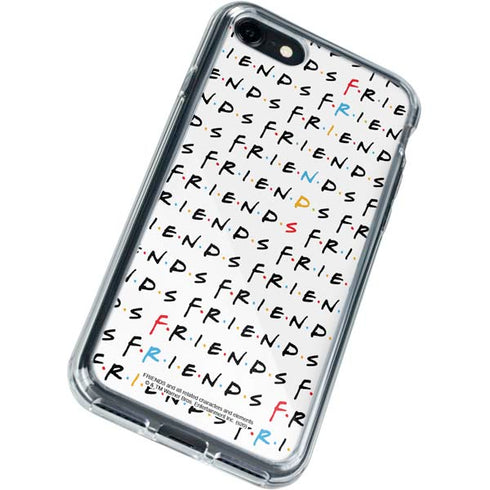 Warner Bros FRIENDS Pattern iPhone SE (2nd & 3rd Gen) Clear Case