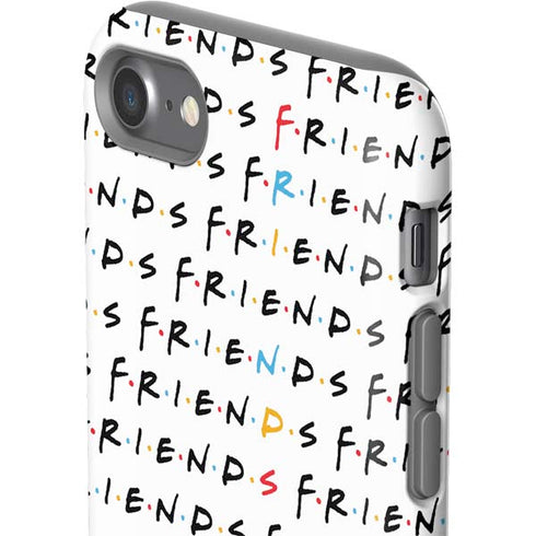 Warner Bros FRIENDS Pattern iPhone SE (2nd & 3rd Gen) Pro Case