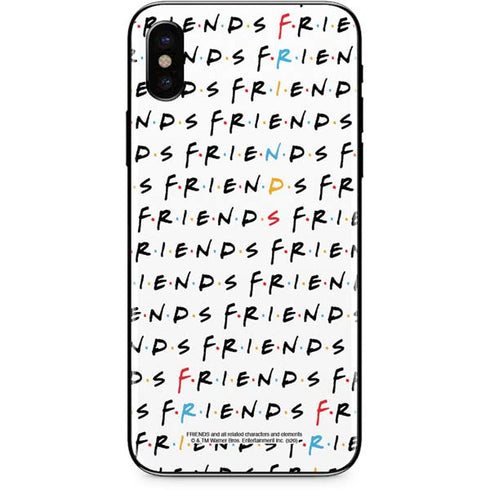 Warner Bros FRIENDS Pattern iPhone X Skin