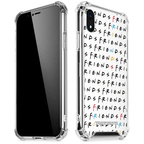 Warner Bros FRIENDS Pattern iPhone XR Clear Case