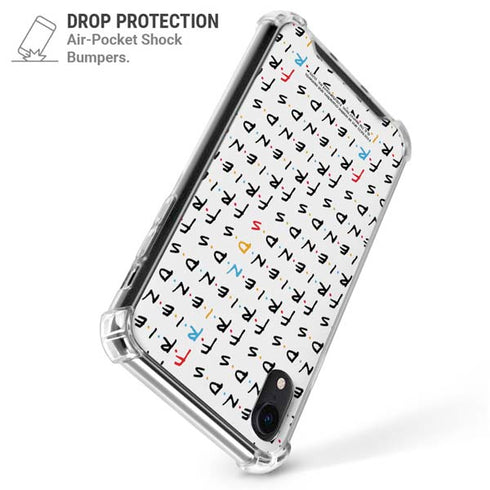 Warner Bros FRIENDS Pattern iPhone XR Clear Case