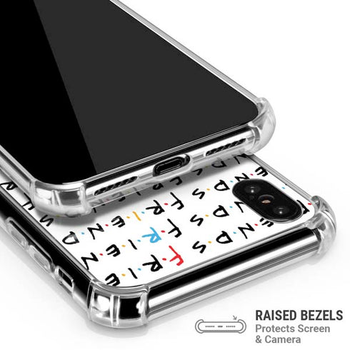 Warner Bros FRIENDS Pattern iPhone XS Max Clear Case