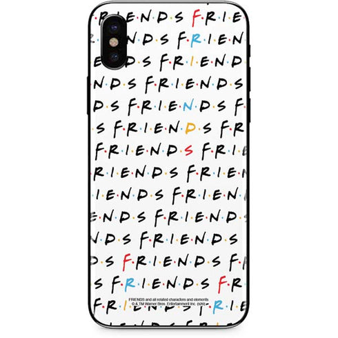 Warner Bros FRIENDS Pattern iPhone XS Skin