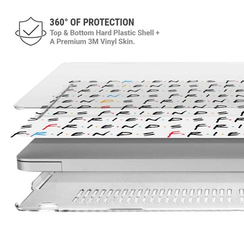 Warner Bros FRIENDS Pattern MacBook Air 13in M1 (2021) Case plus Skin