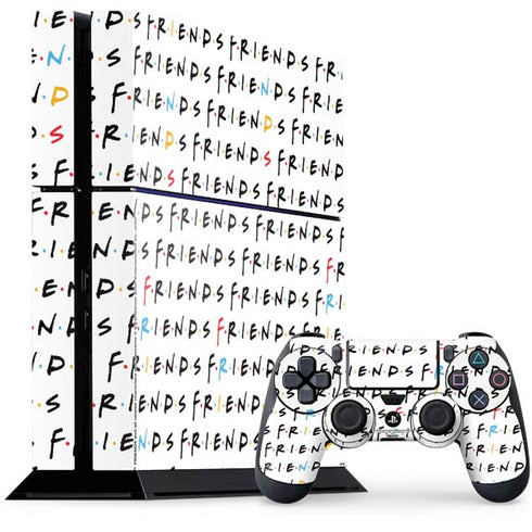 Warner Bros FRIENDS Pattern PS4 Console and Controller Bundle Skin