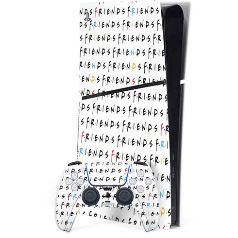 Warner Bros FRIENDS Pattern PS5 Slim Digital Edition Bundle Skin