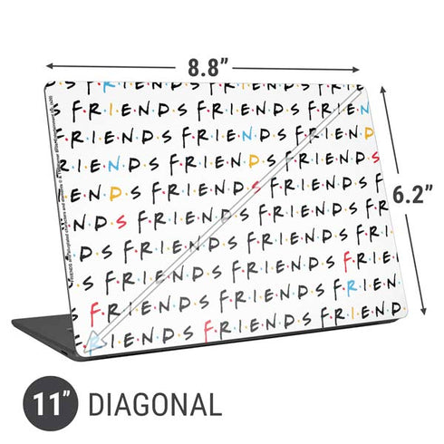 Warner Bros FRIENDS Pattern Universal Laptop 11in (8.8 x 6.2in) Skin