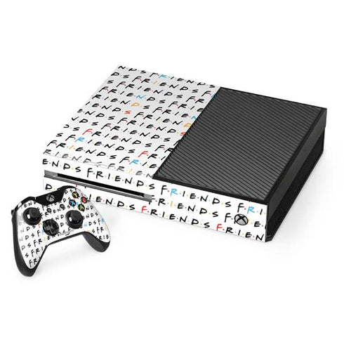 Warner Bros FRIENDS Pattern Xbox One Console and Controller Bundle Skin