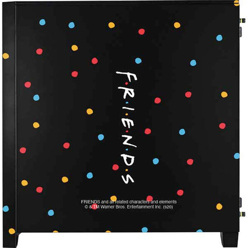 Warner Bros FRIENDS Polka Dots Corsair 4000D Tempered Glass Mid-Tower ATX Case Skin