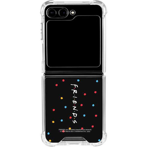 Warner Bros FRIENDS Polka Dots Galaxy Z Flip5 5G Clear Case
